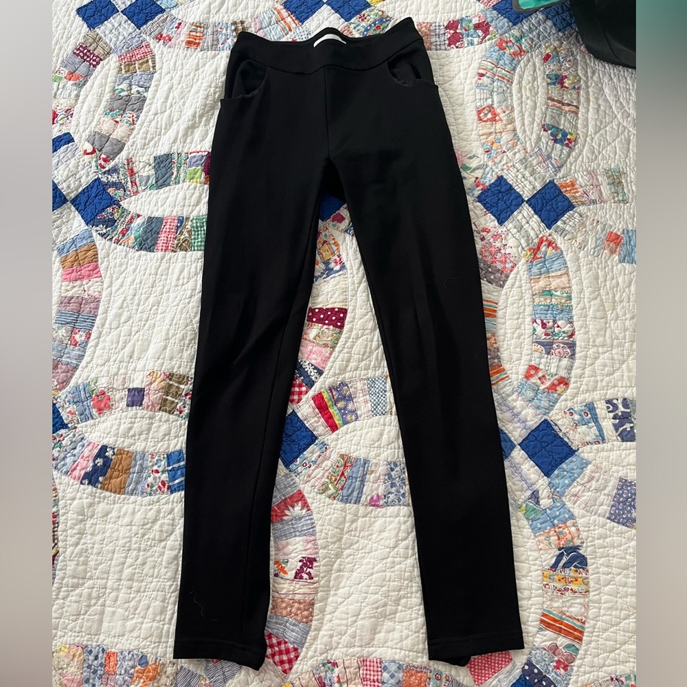 Anne Fontaine Meyer Lace Up Leggings Size 36 small